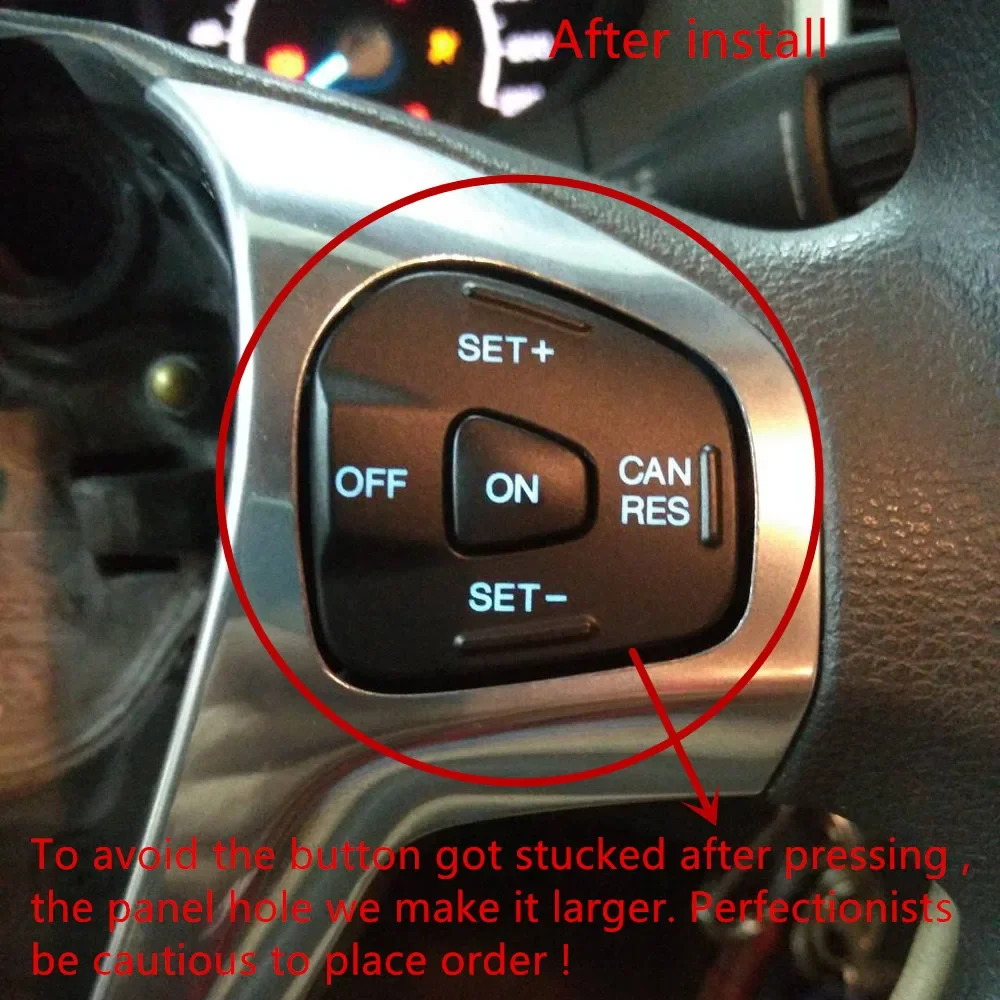 Car Steering Wheel Button Multifunction Cruise Control Speed Switch For Ford Fiesta MK7 MK8 ST Ecosport 2013 accessories tools