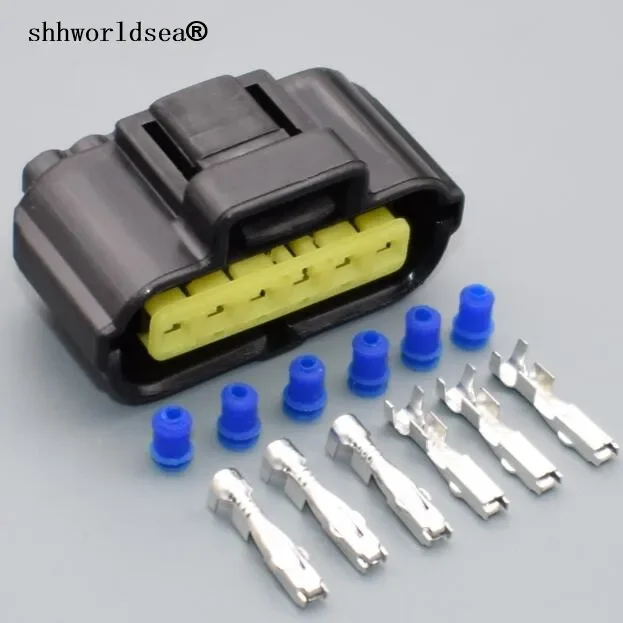 Shhworldsea 6 Pin 1.8mm car Accelerator Pedal Connector Female Male Auto Connector plug For KIA Hyundai Mitsubishi 184060-1