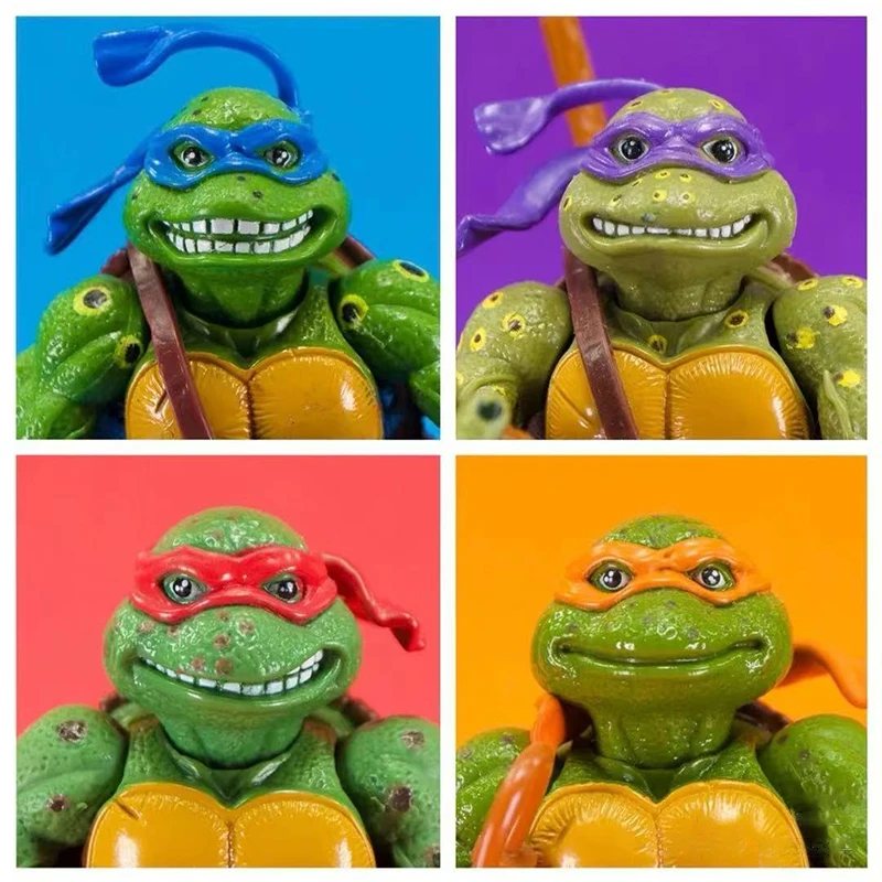 Vintage TMNT Teenage Mutant Ninja Turtles  anime Raphael  Leonardo Donatello Michelangelo Playmates action figure Model