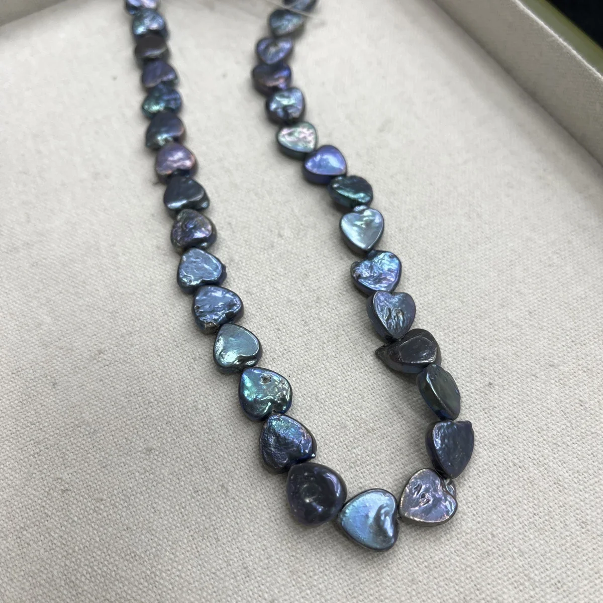 12x12mm Natural Black Heart Shape Baroque Pearl Strand Freshwater Love Heart Pearls for DIY Necklace Jewelry Making Supplies