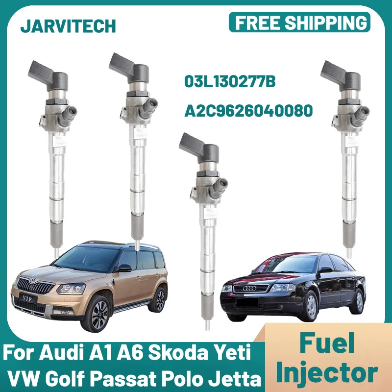 Diesel Fuel Injector 03L130277B For Audi Skoda For 1.6 TDI for VW GOLF PASSAT POLO JETTA A2C59513554 03L130277S A2C9626040080