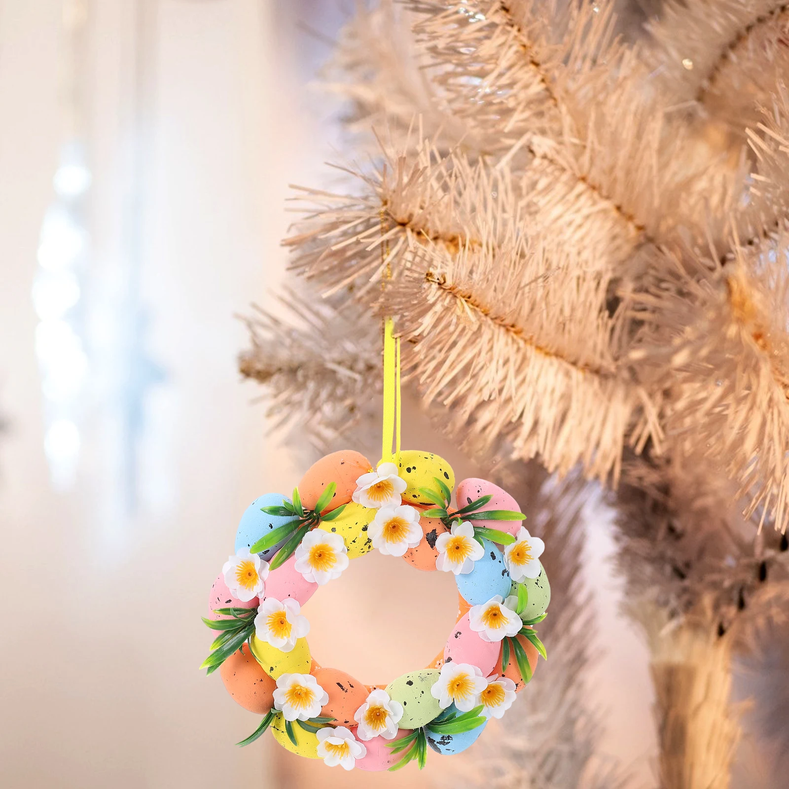 

Easter Wreath Decorative Foam Eggs Hanging Door nament Home Decoration Festival Scene Easter Wreath Door Pendant