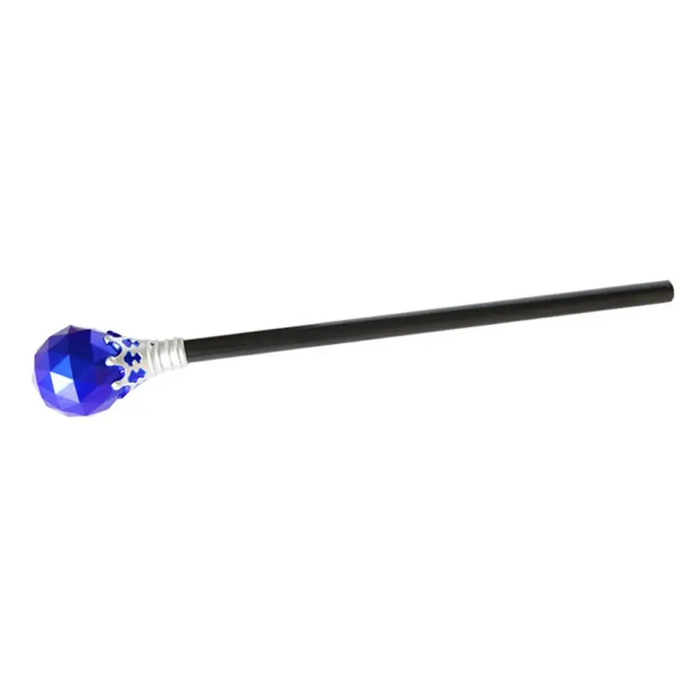 High-quality Plastic King Queen Scepter Red/Blue Performance Princess Prince Cane Cosplay Props Halloween Dress Up Hand Wand Boy