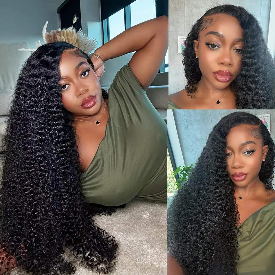 Natural Color Deep Wave Brazilian Remy Human Hair Bundles 30 40 Inch Soft Full Minimal Shed Tangle Free Heat Resistant Long Hair Weave Extensions 1 3 4 Packs For Black Women Daily Party