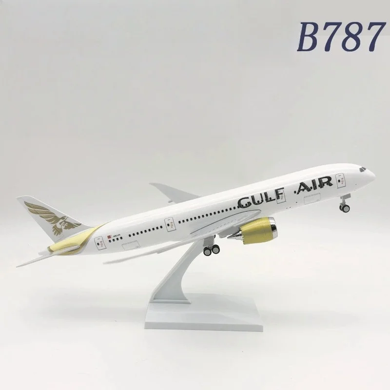 

Airplane Model 30cm B787 Gulf Airways Diecast 1/250 Scale Aircraft collectible adults fun Resin Assemble Model Plane Aviation