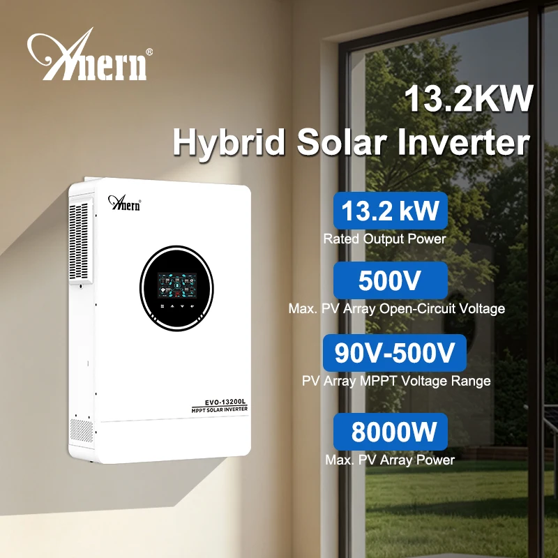 13.2KW 6.2KW 4.2KW Inverter 48V Hybrid Dual Output Off Grid 13200W 6200W 4200W Solar Inverters 24V MPPT 230V MAX PV 500Vdc