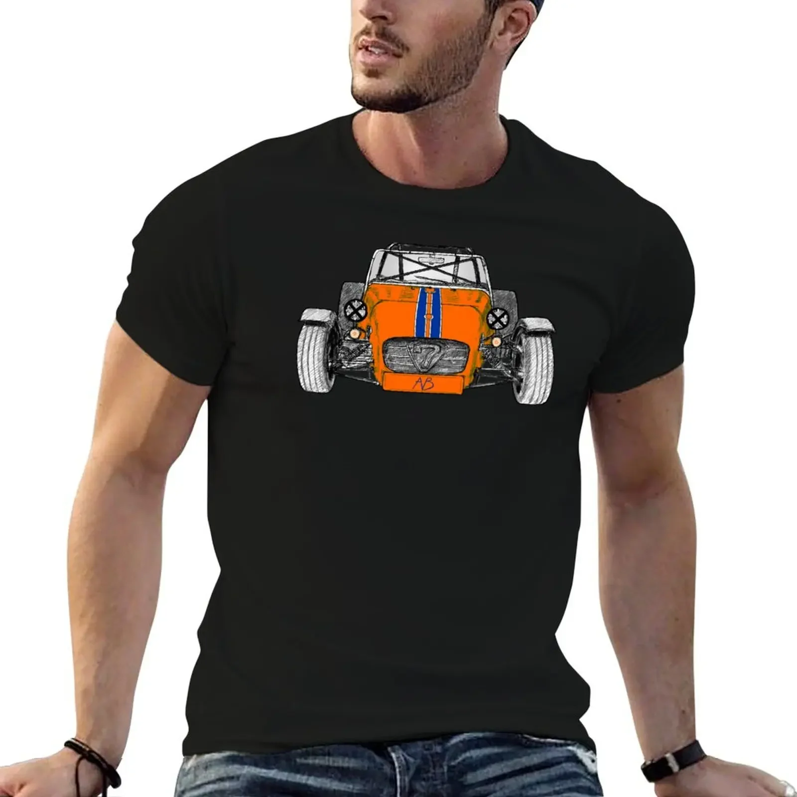 Caterham Car Racing - AB T-Shirt tees shirts graphic tees hippie clothes Men's cotton t-shirt