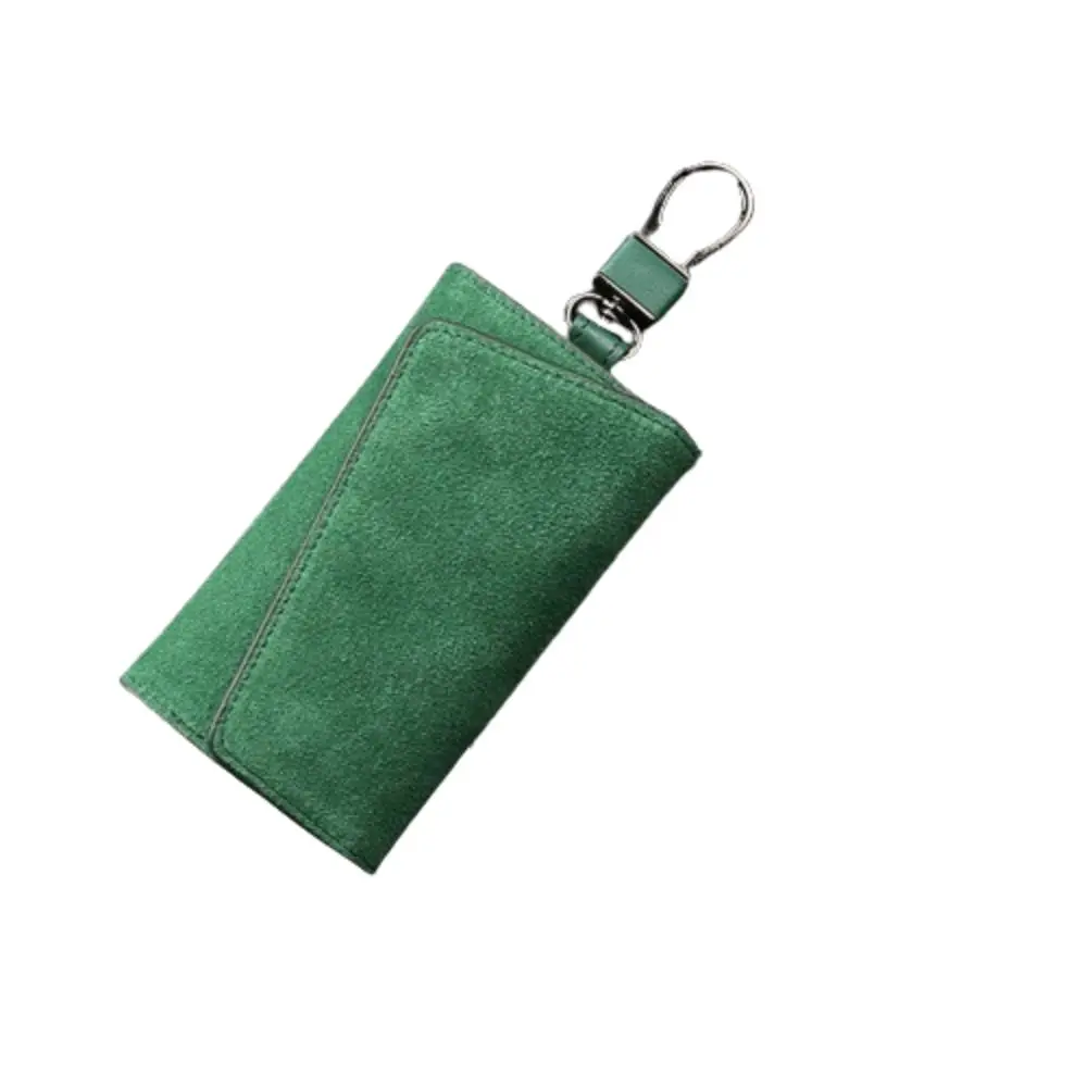 

Portable 2 in 1 Key Holder Bag PU Leather Waterproof Pull Out Keychain Pouch ID Card Holder Leisure PU Key Wallets Women