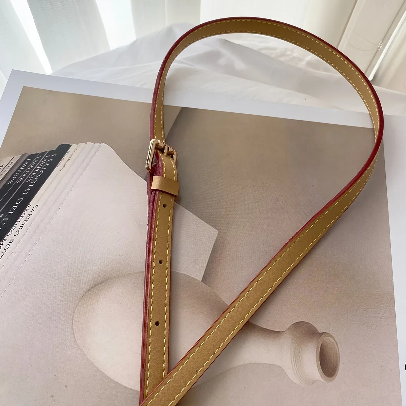 1 Buah Tali Bahu Pengganti Tas Sapi Imitasi Klasik Warna Solid Dapat Disesuaikan, Aksesori Perjalanan; Perlengkapan Perjalanan