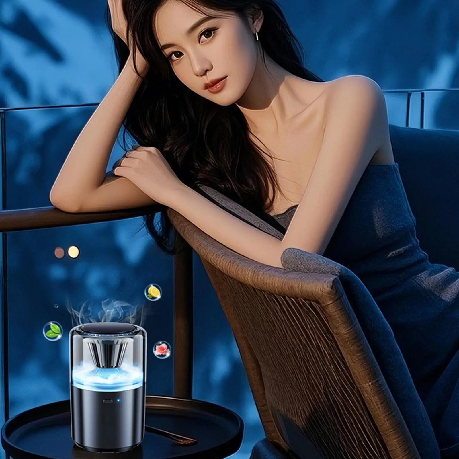 

Smart Car Aromatherapy Diffuser, Three Adjustable Long Lasting Scents Bedroom Offices Bathroom Spa Classroom Air Freshener