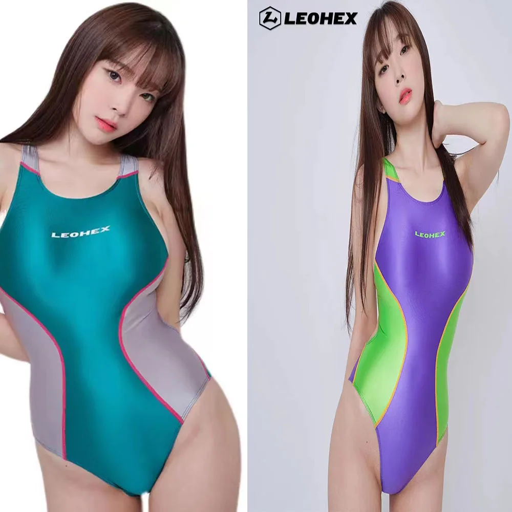 LEOHEX-Transparent One-Piece Swimsuit, Swimwear, Bathing Suits, Beach Wear, Plus Size, New