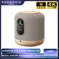 Formovie V10 4K Laser Projector 2500 ANSI Lumen MEMC HDR10 Full HD Portable Home Theater Projectors Smart Audio System beamer