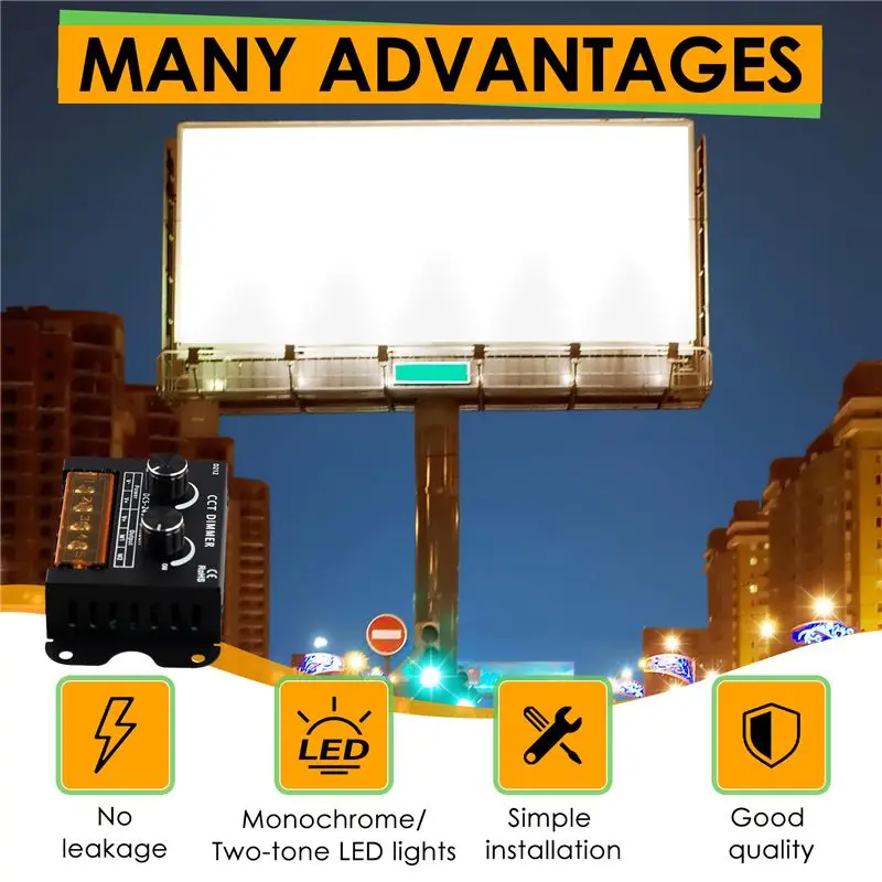 

ABRE-LED Controller DC 5-24V 15A Dimmerable CCT Dual Color Temperature LED Strip Controller LED Light Box Signboard