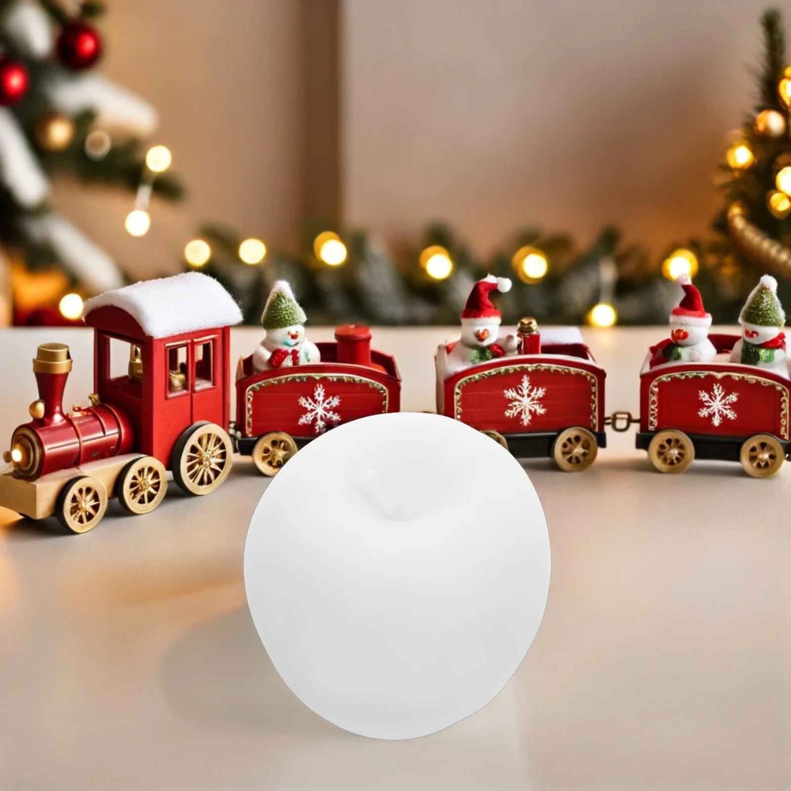 3 Pcs Glowing Apple Night Light Small Lamp for LED Color Changing Fruit