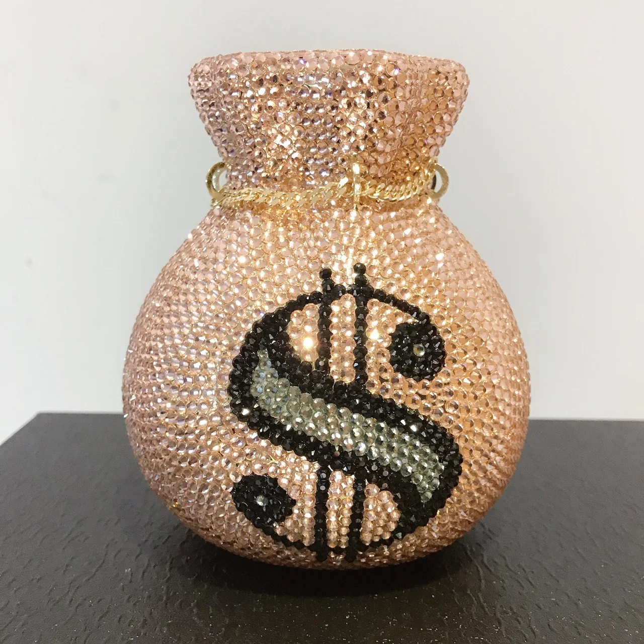 

Champagne Color Rhinestone Clutch Purse For Wedding Party Clutch Bags Handbags For Women Gift