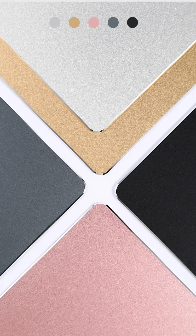 Aluminium-Metall-Mauspad, harte, glatte, matte Oberfläche, rutschfest, wasserdicht, dünnes Design für schnelle und präzise Steuerung, geeignet für Büro und Zuhause. – Detail 1