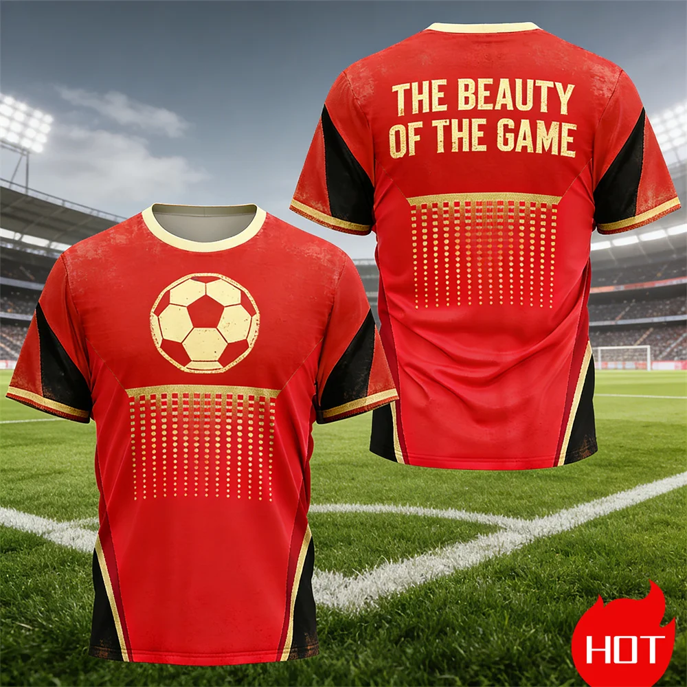 Summer American retro football jersey Men T-Shirt distress original football jersey menswear clothing round neck t shirt for man