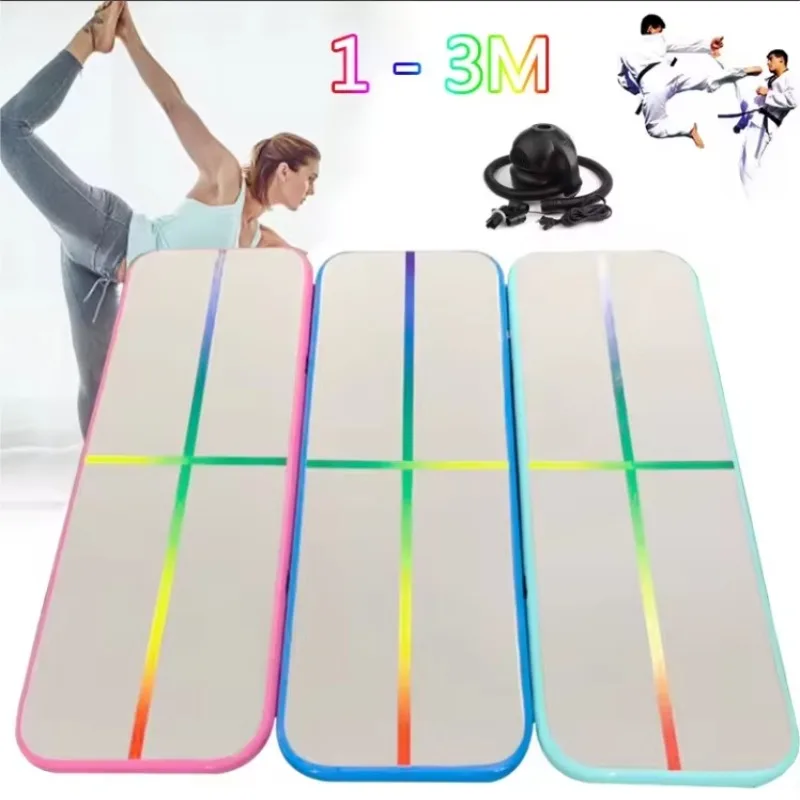 

Hot Sale Inflatable Gym Mat Air Track For Gymnastics Yoga Mattress Wear-Resistant Inflatable Wrestling Mat Home Workout