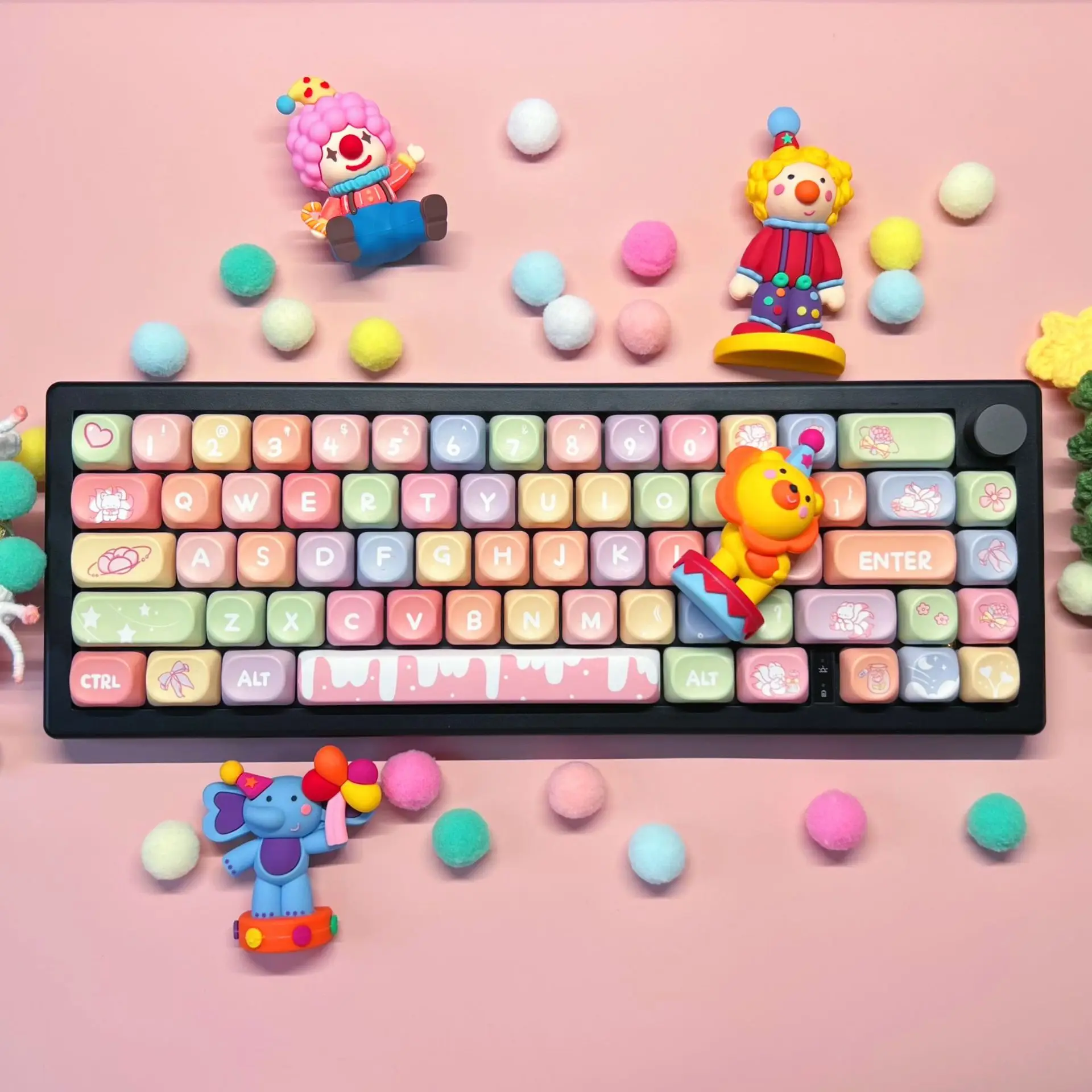 Cloud Fox MOA High Keycap Mechanical Keyboard Customized Personalized Keycap Hot Sublimation PBT