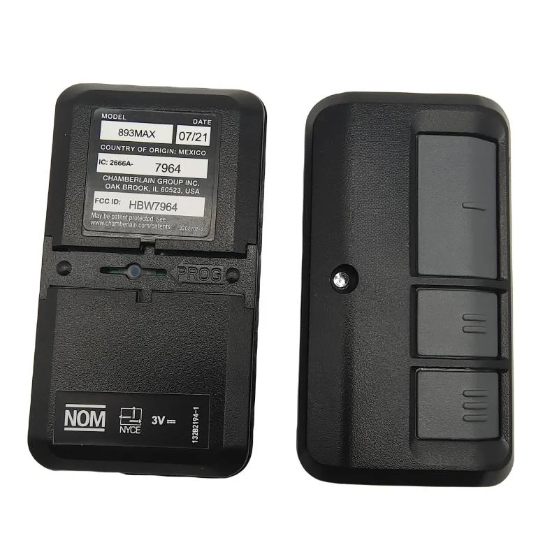 1 Pack Garage Door Opener Remote Universal 893MAX 893LM G953EV-P2, 3-Button Remote with Visor Clip