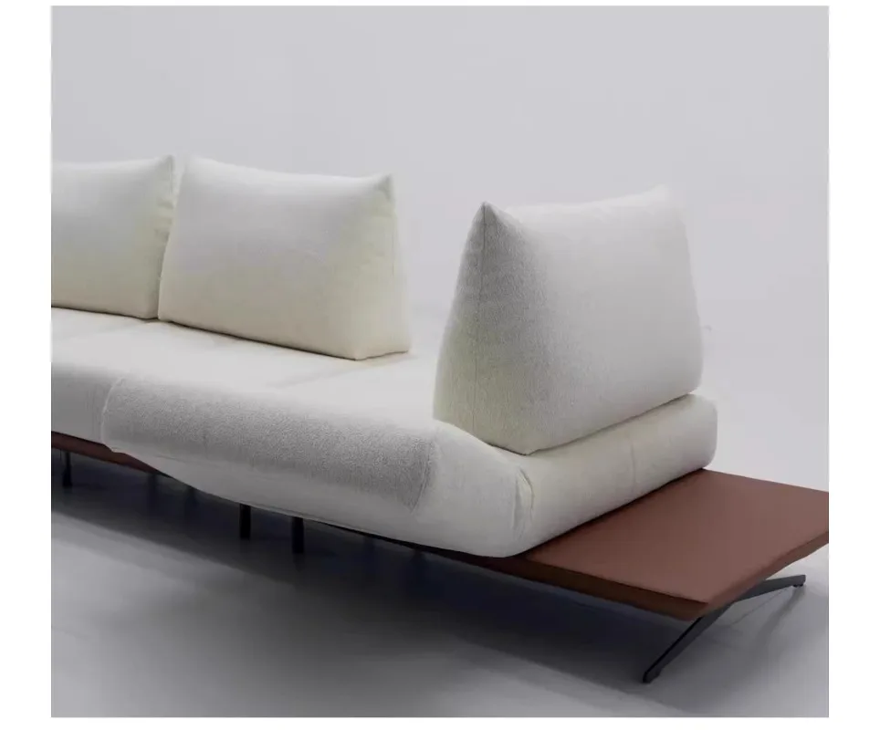 أريكة غرفة المعيشة صف مستقيم وحدة وظيفة ثلاثة أشخاص أريكة قماش جزيرة متنوعة #6