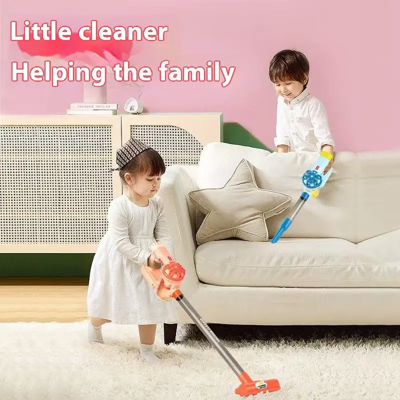 1 Set Girl Boy Gifts Kids Simulation Electric Vacuum Cleaner Cleaning Kit For Toddlers Role Play Housekeeping Educational Toys