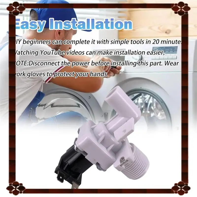 Consegna in 24 ore FCD270B-C Valvola di ingresso Ebow Solenoide di ricambio per Midea Royalstar Washer-AC 220 V-240 V Lavatrice Ingresso V