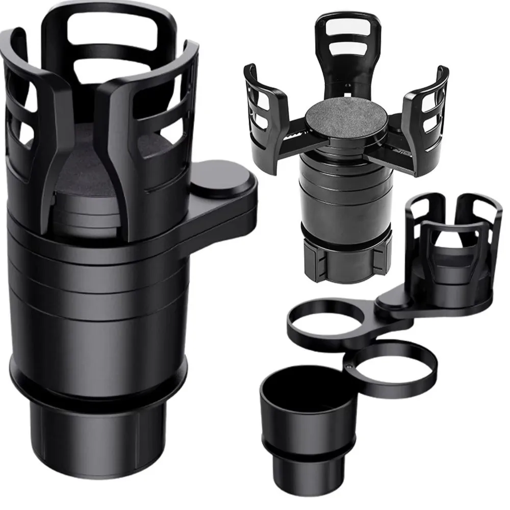 

Регулируемый автомобильный подстаканник, многофункциональный расширитель, двойные подстаканники с держателем для телефона, стеллажи для хранения на один и четыре для автомобильного адаптера