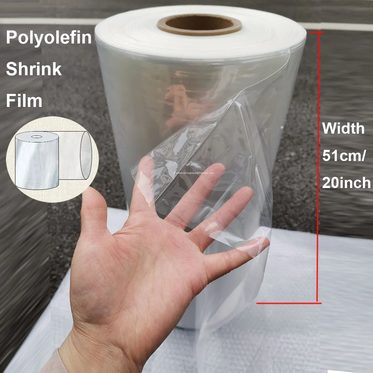 

Polyolefin Shrink Wrap Roll POF Heat Shrink Wrap Storage Plastic Wrap For Packing Goods Industrial Grade Shrink Wrap Film