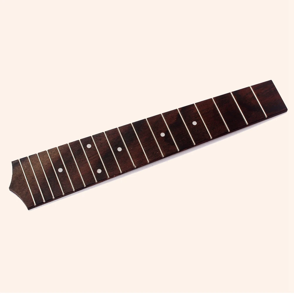 

23 Inch Ukulele Fingerboard Premium 18 Frets Smooth High Density Natural Wood Color Classic Style Musical Instruments