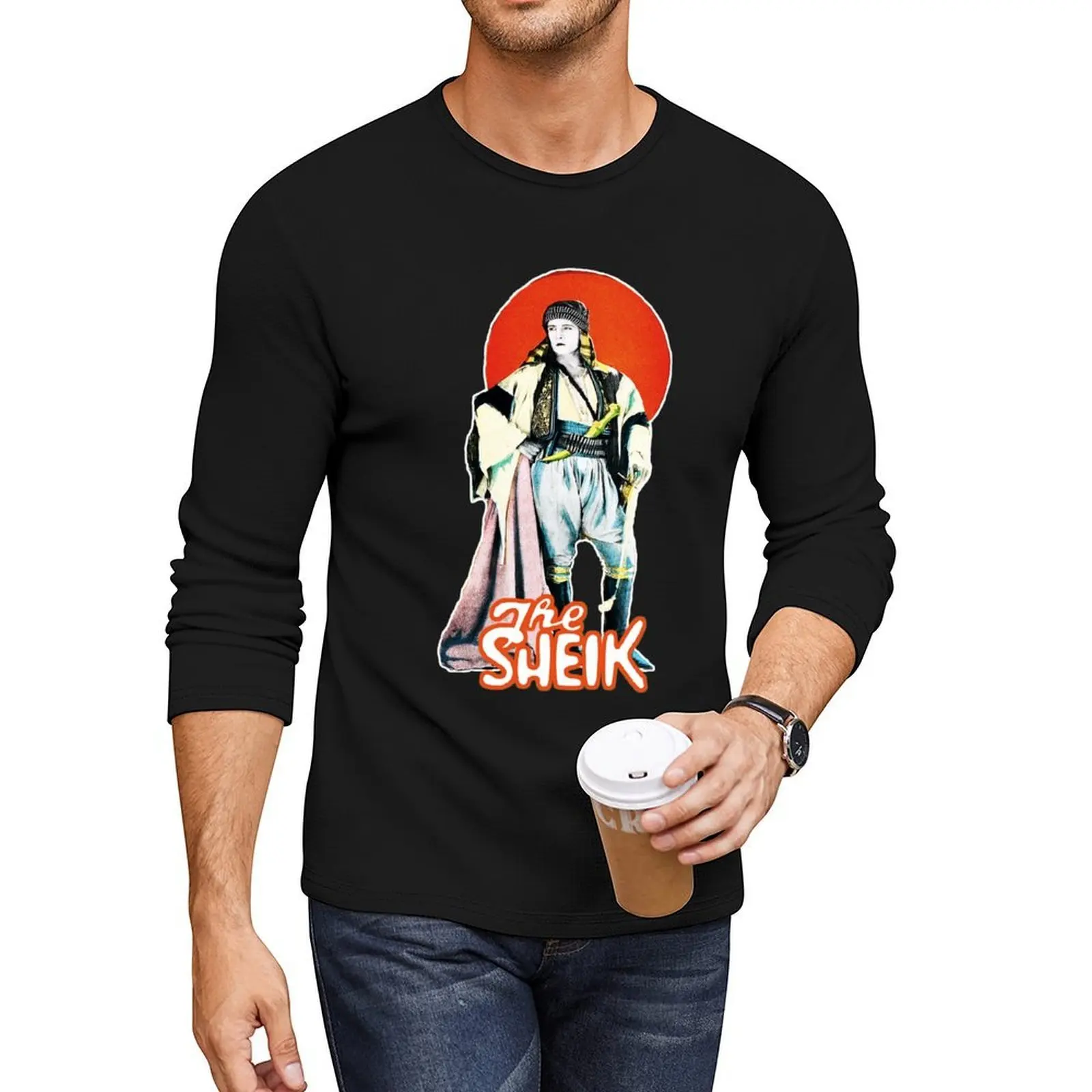 

HD The Sheik (1921) - Silent movie Long T-Shirt graphic t shirt funny t shirt funny t shirts mens shirt