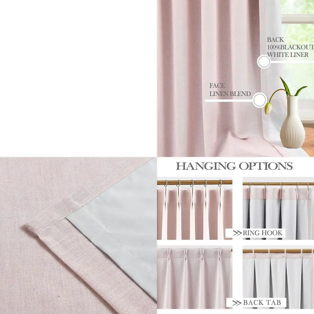 

Мягкие розовые плотные шторы с 84, смесью льна, термоизолированные, для гостиной и спальни, пара 40 шт x 84 л