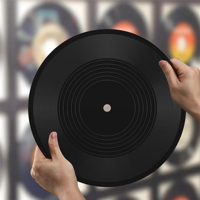 

ABUL-6 шт., украшения для пластинок, настенные виниловые пластинки 70-х годов и рулон, музыкальные украшения для вечеринки для дискотеки, дня рождения, музыкальной тематической вечеринки