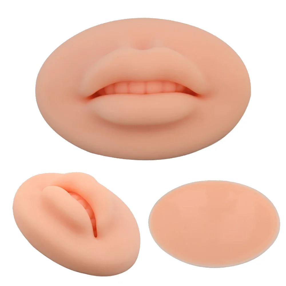 Professional 3D/5D Latex Lip Tattoo Practice Skin Silicone Blushing Training Pad PMU Accessories
