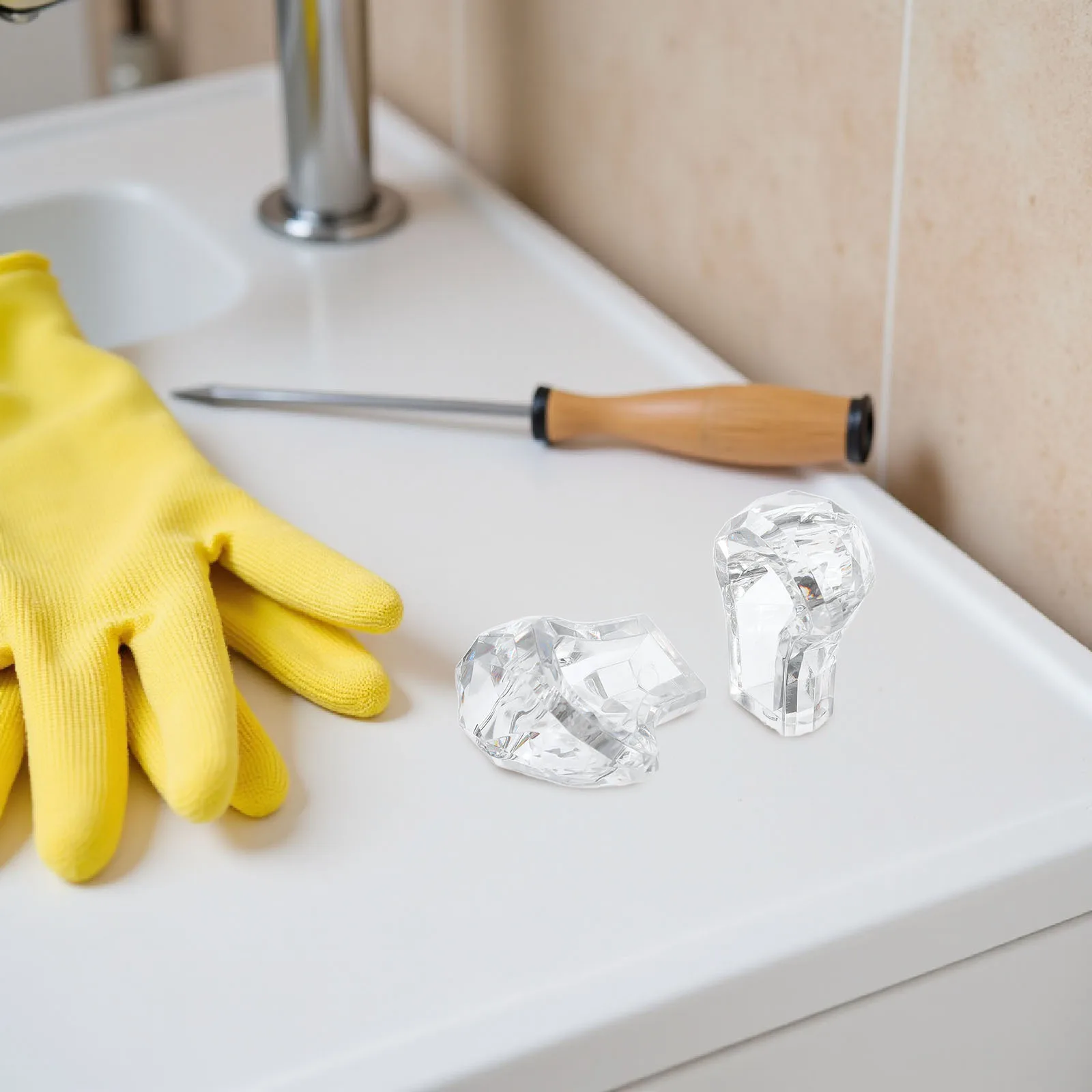 

2Pairs Heart Shaped Toilet Push Button Helper - Non-Slip Toilet Button Assistant Tool for Elderly Accessory