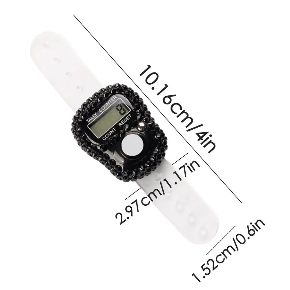 1 st Digitale Vinger Ring Teller met LCD Resetbare Elektronische Islamitische Tasbih Gebed Teller Verstelbare Tally Clicker voor Sport