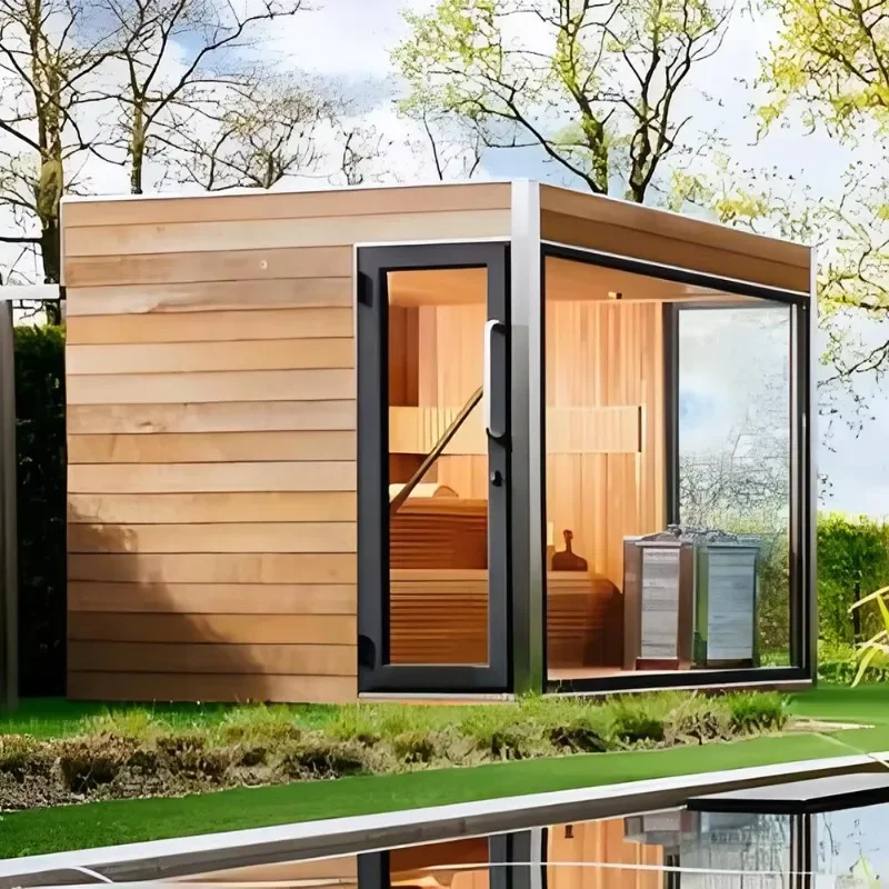FL Cutting-edge Technology Sauna Room Outdoor Unique Outdoor Dry Sauna Fresh Designs Barrel Sauna Outdoor for Sale Customized