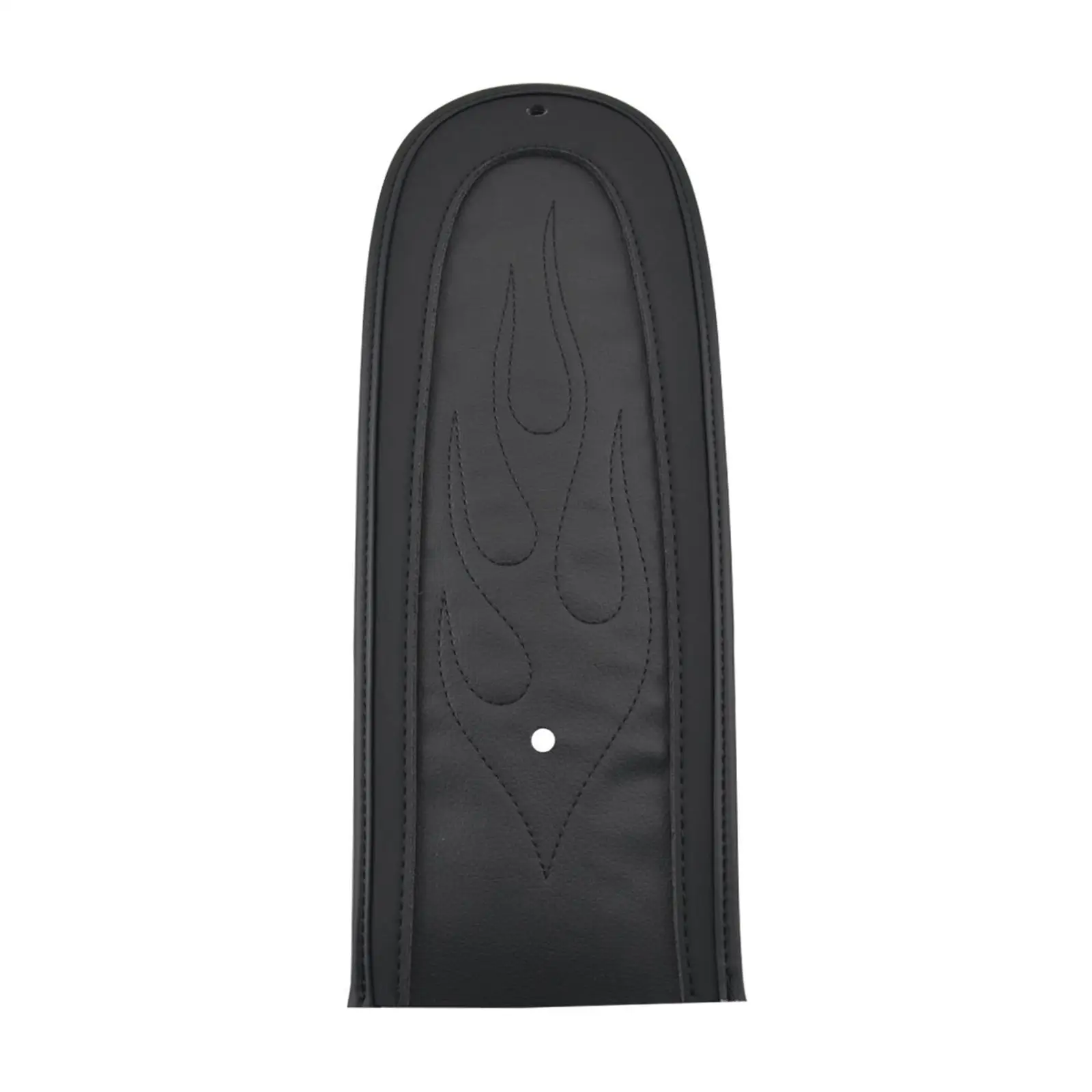 

Rear Fender Bib Cover Pad Black Leather Flame Stitch Solo Seat Mat Motorcycle Accessories for Low Rider 2006-2017