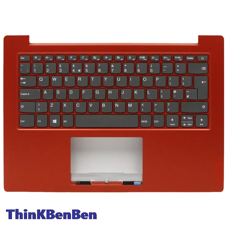 

Клавиатура UK English Flame Orange, верхний корпус, чехол для подставки для рук, чехол для Lenovo Ideapad 1 14 14IGL05 5CB0X57025