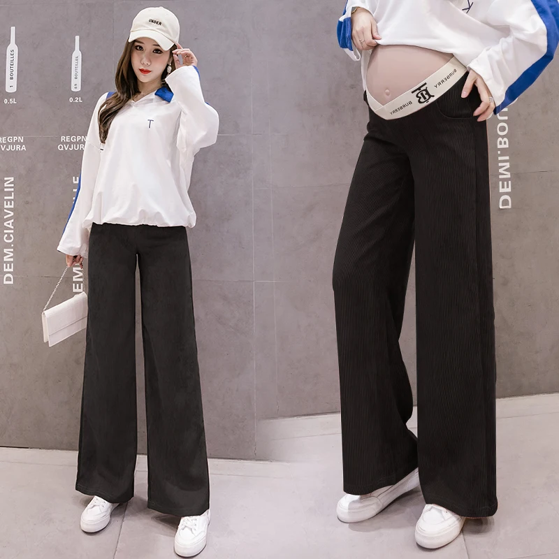 

Pregnant Women's Pants Spring Clothes Wide-leg Trousers Spring Outer Wear Fashion Loose And Thin Maternity Clothes Pregnancy