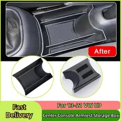 13-21 VW UP 센터 콘솔 팔걸이 보관함 ABS 하드 여행 잡화 주최자 자동차 인테리어 액세서리 Dropshipping