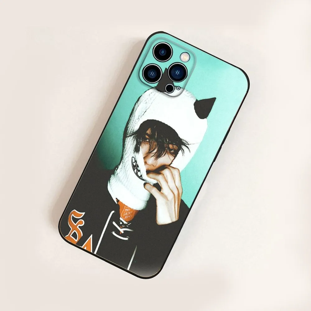 Etui na telefon W-Winwin N-nct do iPhone 16,15,14,13,12,11, Pro, X, XS, Max, XR, Plus, Mini Black Silicone Soft Case