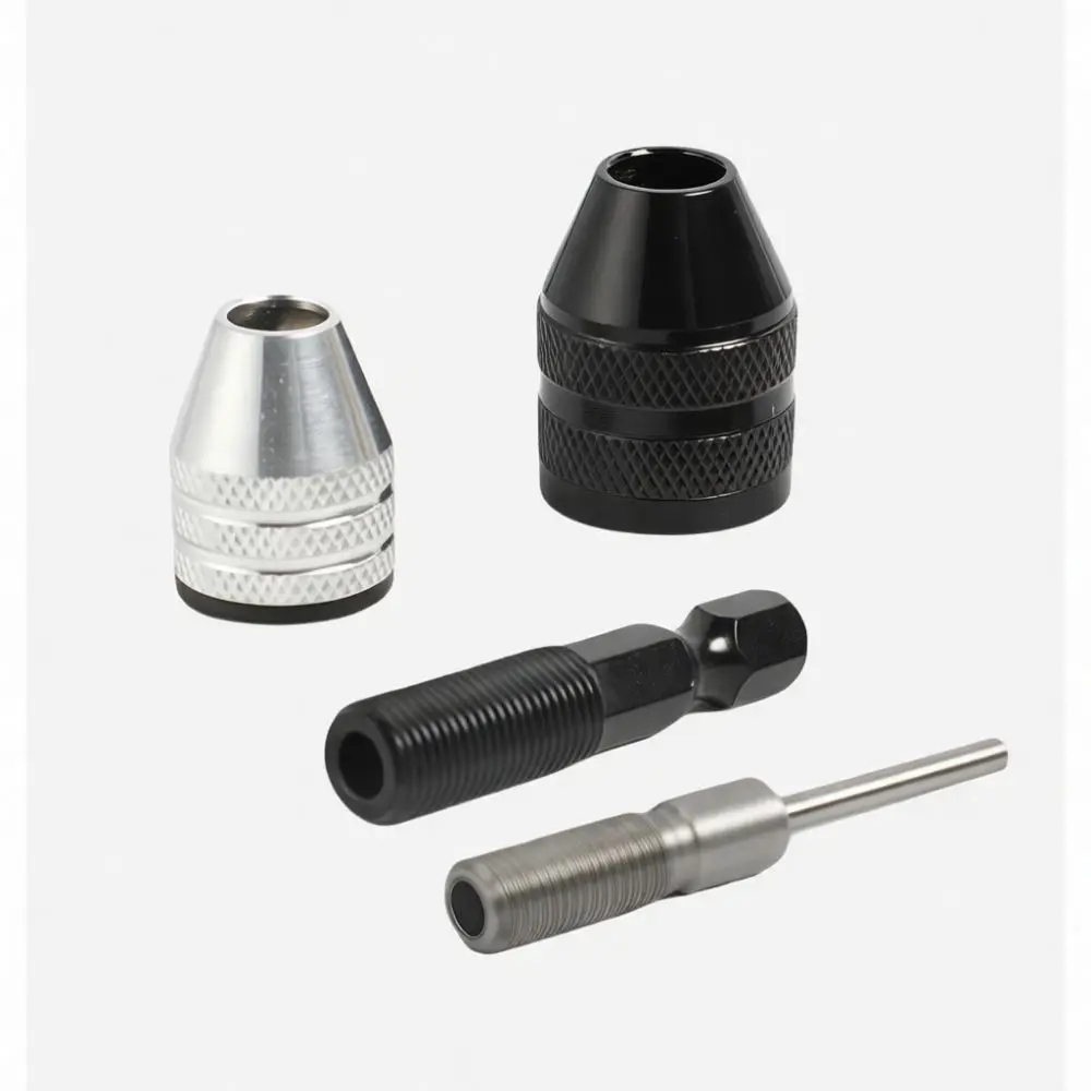 Electric Drill Chuck 0.3 To 6.5mm Hex Shank Adapter Self Centering Three Jaw Fast Release Converter For Power Tool Rotary
