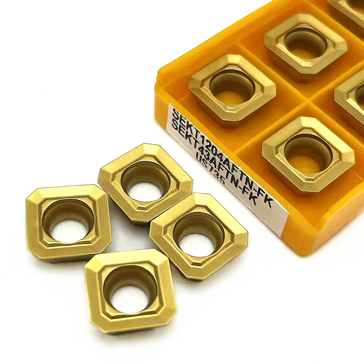 High quality Carbide blade SEKT1204AFTN VP15TF UE6020 US735 lathe parts tool turning blade CNC external turning tool blade