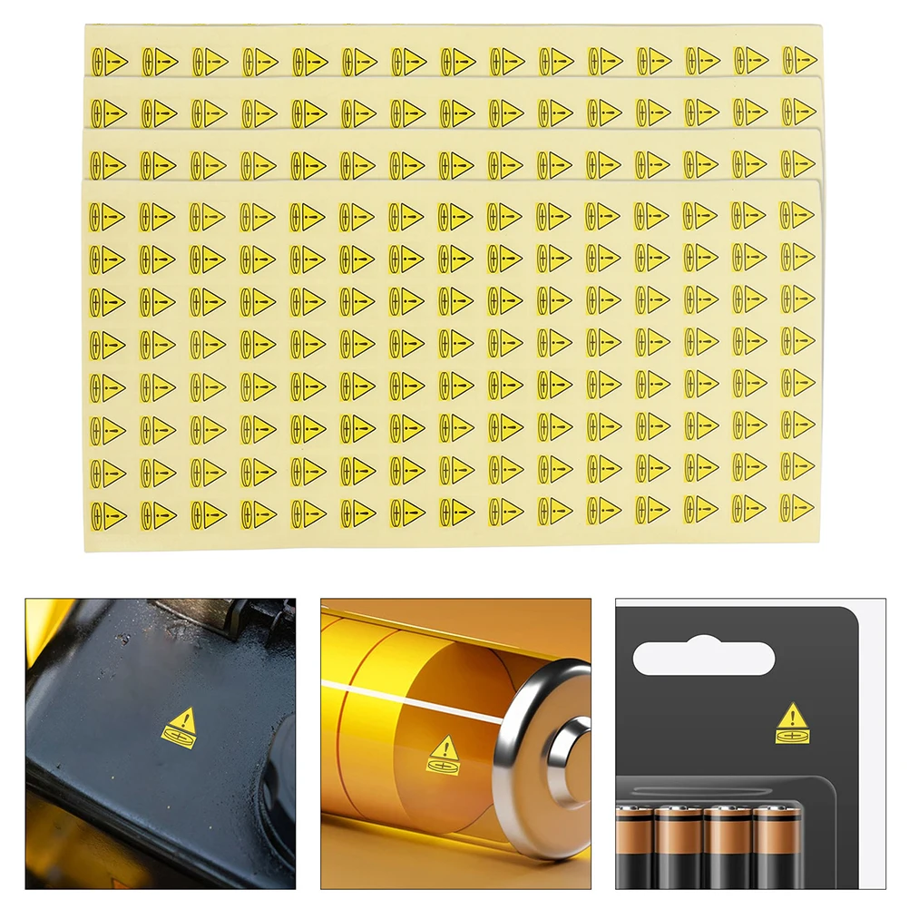 

500pcs Warning Labels Self-Adhesive Safety Stickers Peel Stick Alert Markers For All Types Strong