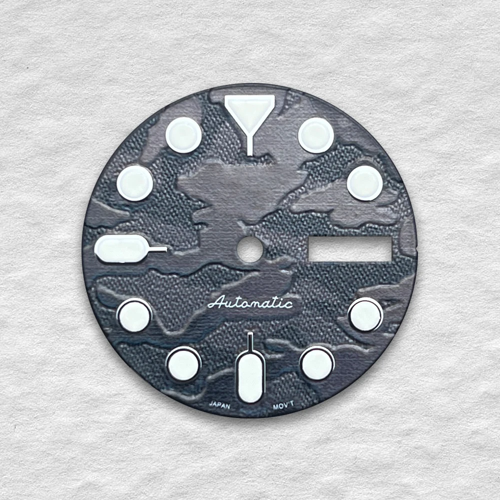 

28.5mm S Logo Dial Suitable For NH35 NH36 Automatic Movement Watch Double Calendar Dial Modification Accessories