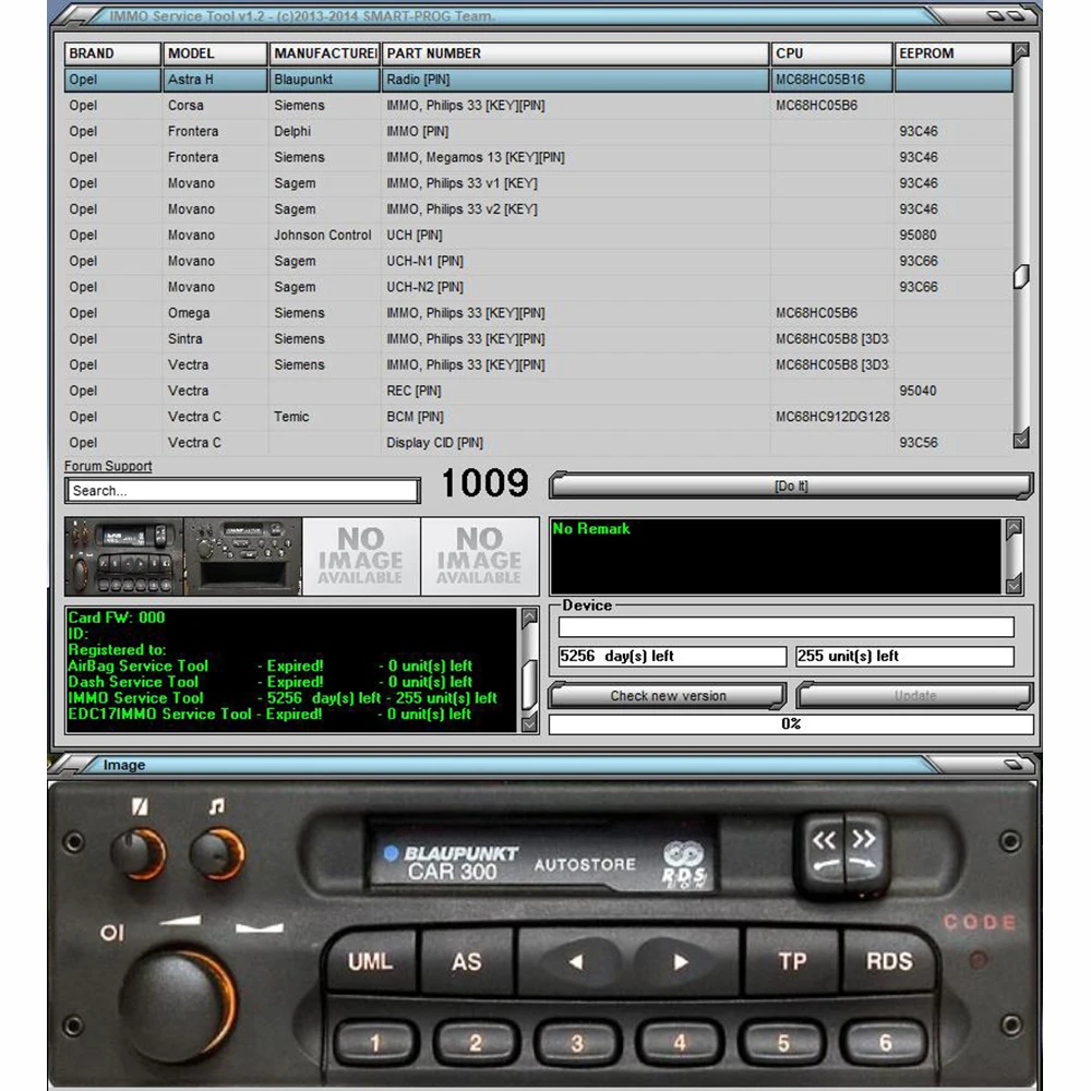 Herramienta de servicio IMMO V1.2, inmovilizadores de coches, Software IMMO OFF Dump a Pin, tiene una base de datos integrada con información y fotos