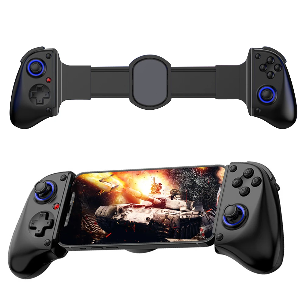 Mobile Phone Stretching Game Controller Wireless BT Mobile Gaming Controller Mobile Game Controller for Switch/Android/iOS/PC