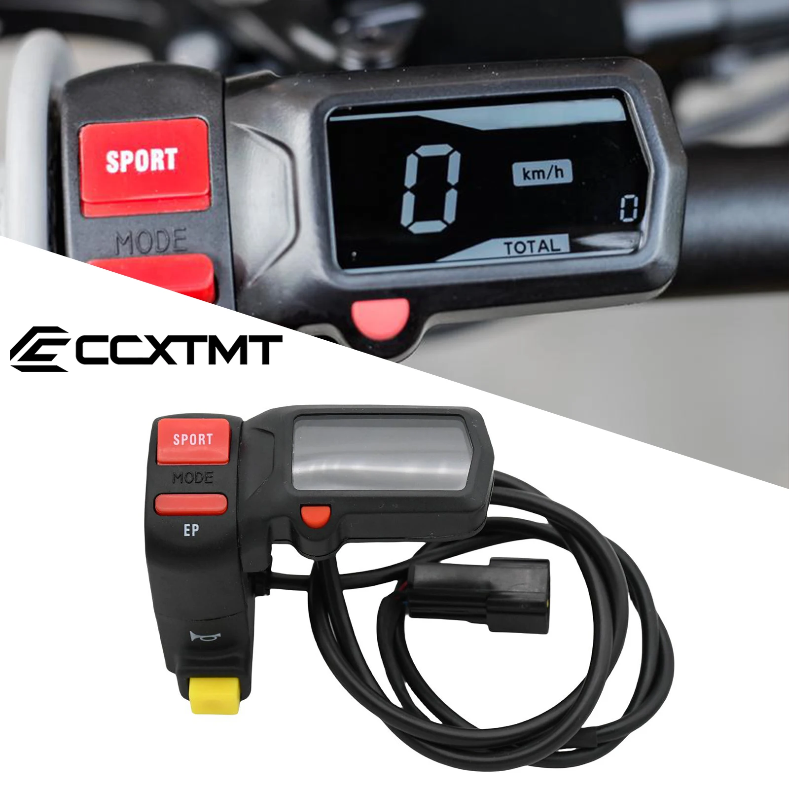 Electric Motorcycle Hour Meter Speed Meter Speedometer Horn Switch Buttons SPORT/EP Power Mode Selector For SurRon Light Bee X&S