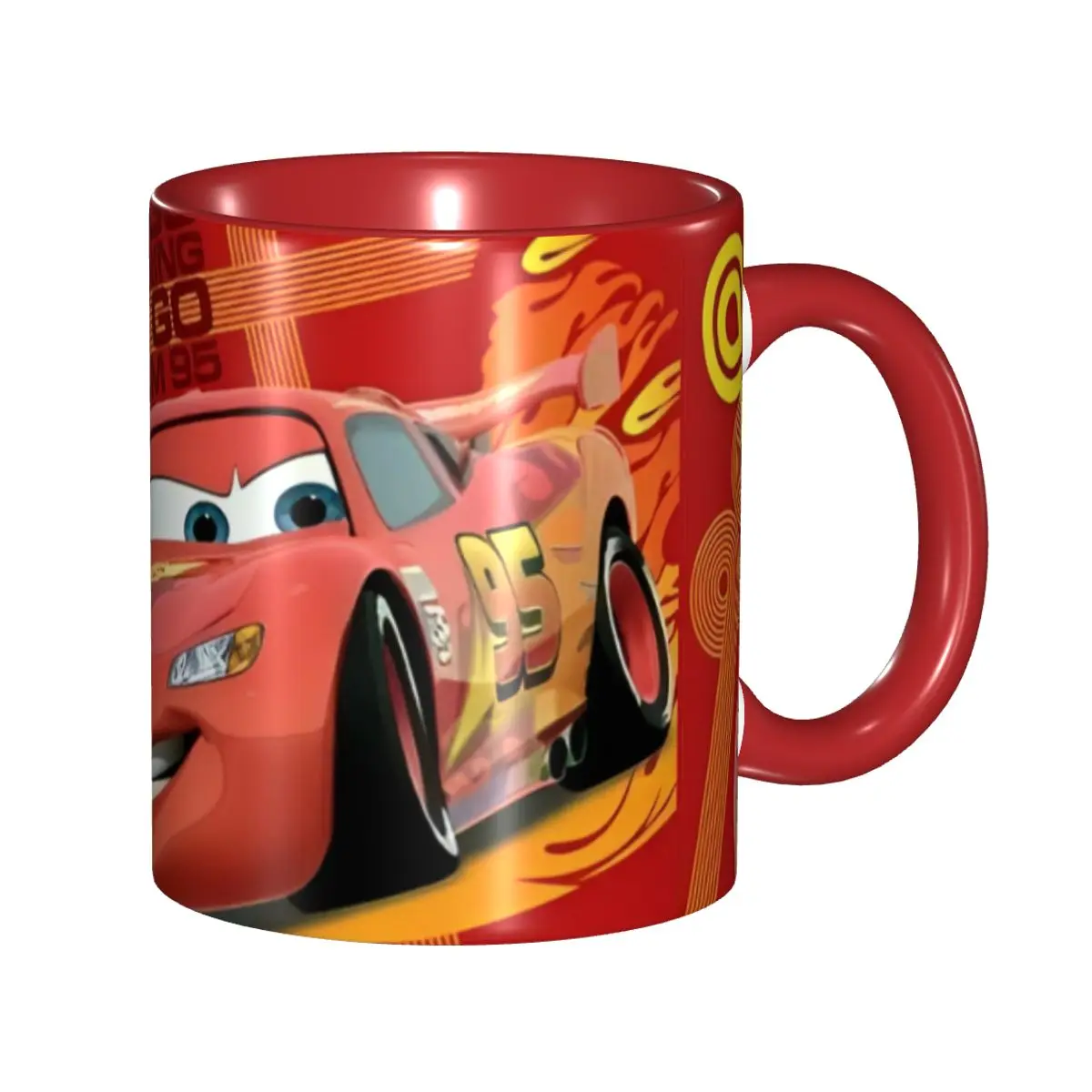 

Lightning McQueen Cars Movie Coffee Mug Funny Cup For Office